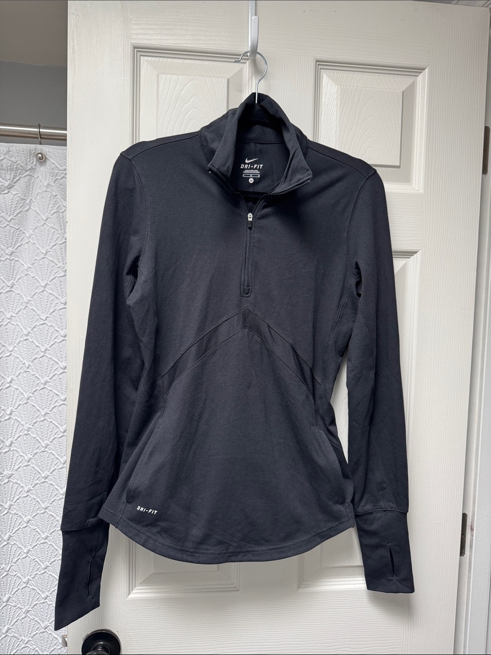 Nike Black Dri-FIT Quarter-Zip Turtleneck Pullover